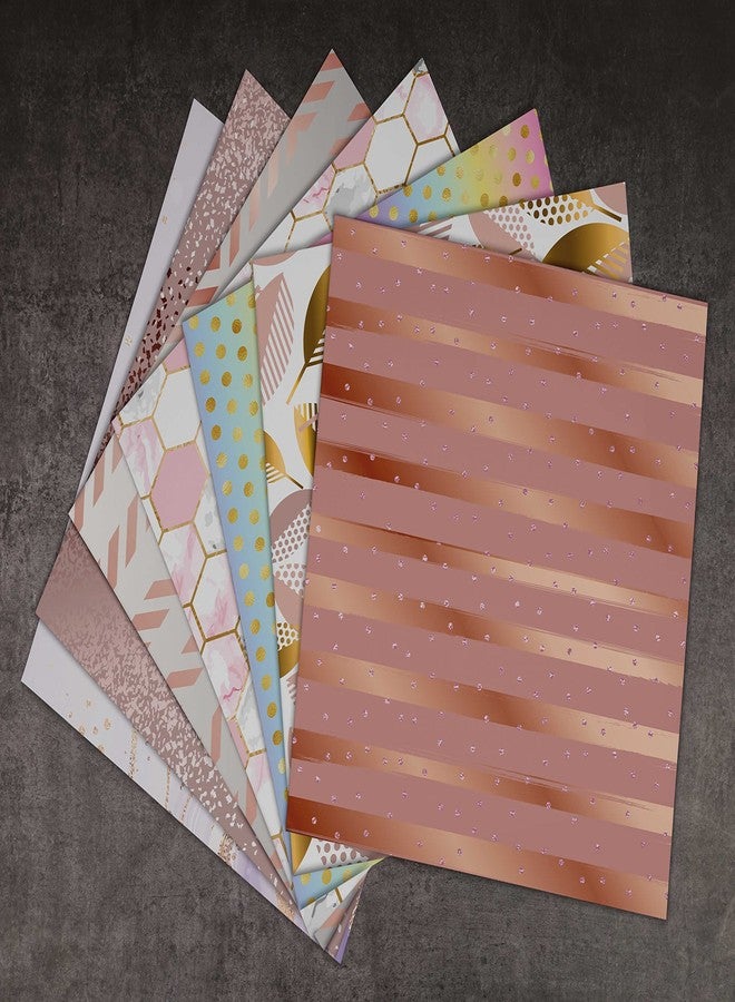 Inkdotpot مجموعة ورق قصاصات Inkdotpot، ٢٥ ورقة، ألوان باستيل معدنية، مقاس ١٢×١٢ بوصة، ورق قصاصات أحادي الجانب - ورق مقوى ملون، لوازم صنع بطاقات زينة يدوية - ورق حرفي للمذكرات - Image 5